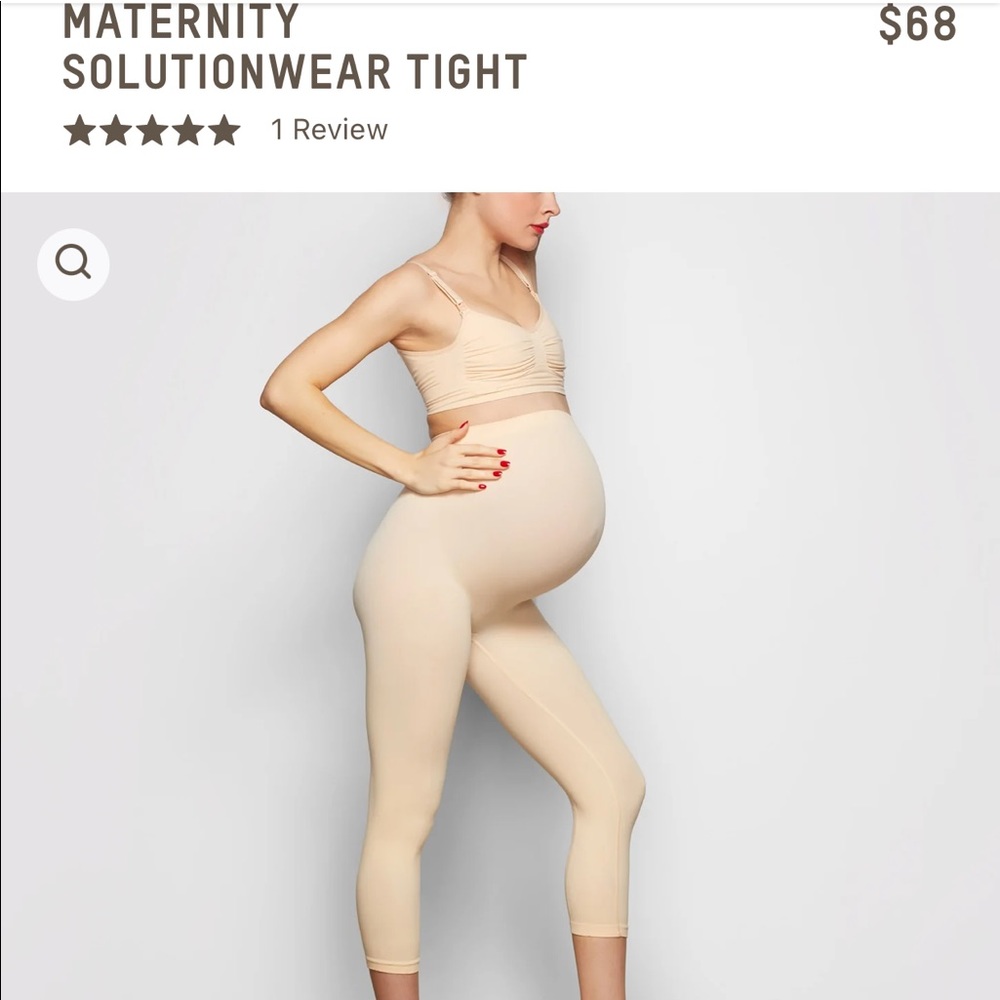 skims solutionwear maternity tights in sand